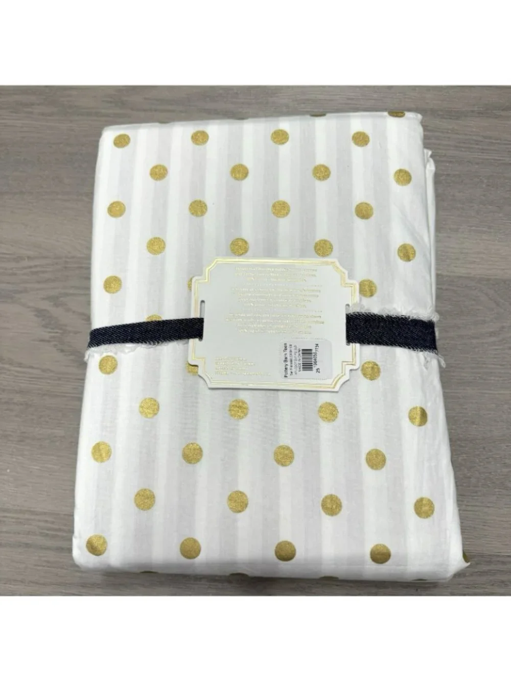 Pottery Barn Emily & Meritt Metallic Dottie Duvet Cover & Shams Full/Queen NWT
